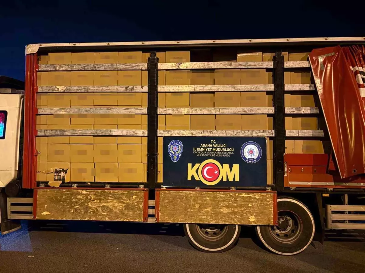 adanada 14 milyon kacak makaron ele gecirildi FnN2AZBP