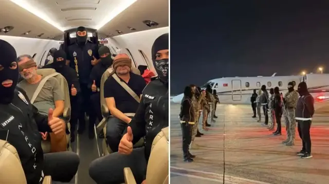 bakan yerlikaya duyurdu kirmizi bultenle aranan uyusturucu baronu turkiyeye getirildi Kh1x2vC3