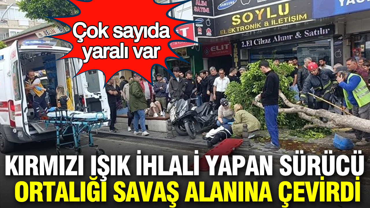 Kırmızı Işık İhlali Felakete Yol Açtı: Çok Sayıda Yaralı Var